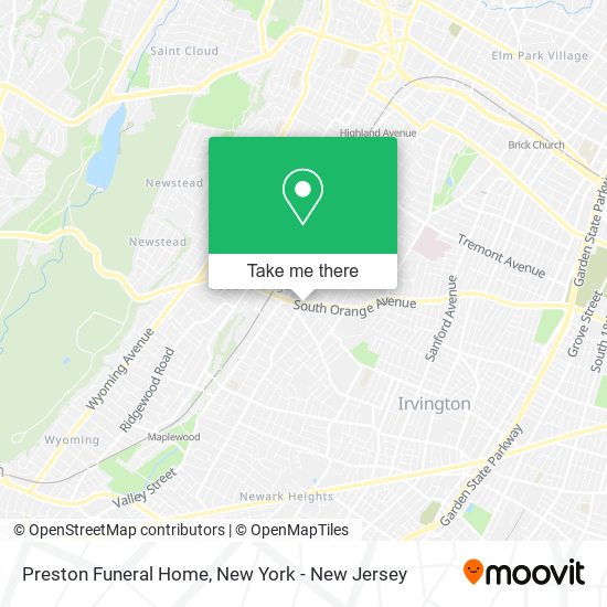 Preston Funeral Home map