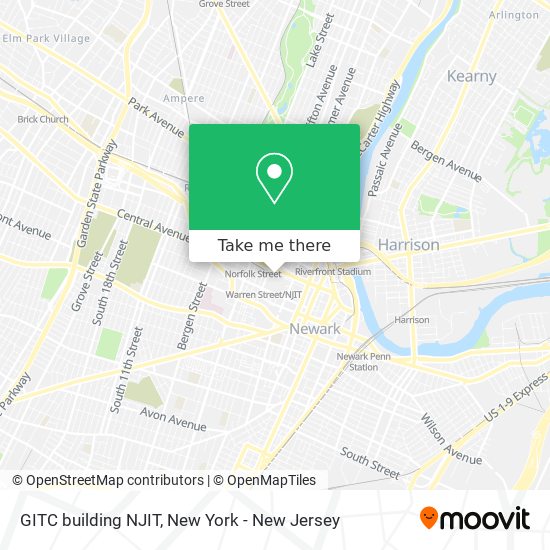 Mapa de GITC building NJIT