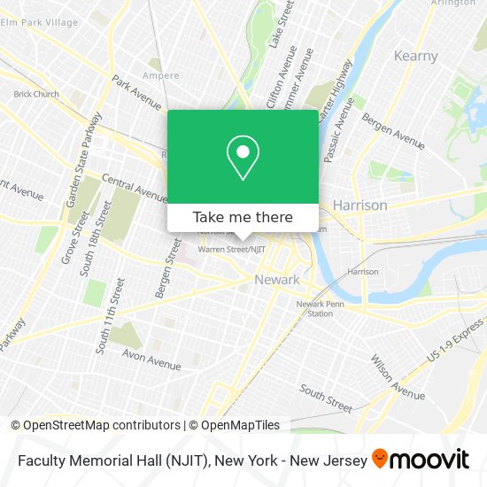 Faculty Memorial Hall (NJIT) map