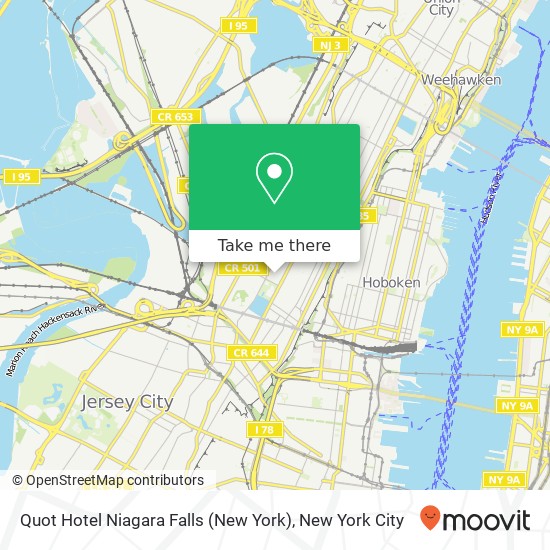 Mapa de Quot Hotel Niagara Falls (New York)