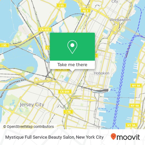 Mapa de Mystique Full Service Beauty Salon