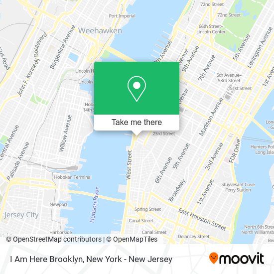 I Am Here Brooklyn map