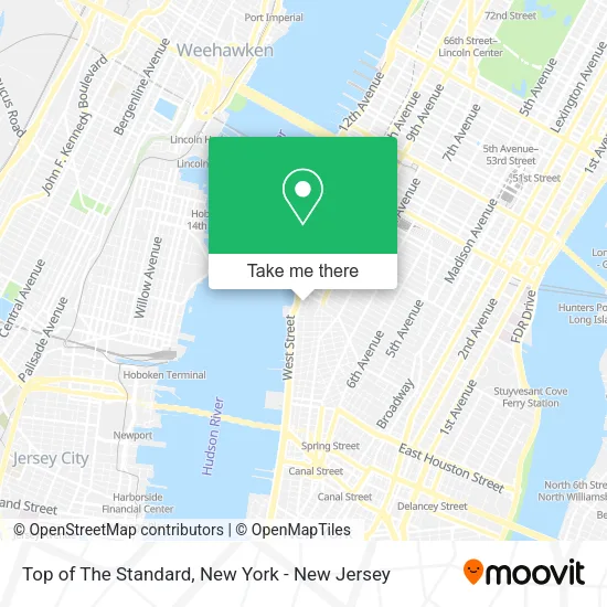 Top of The Standard map