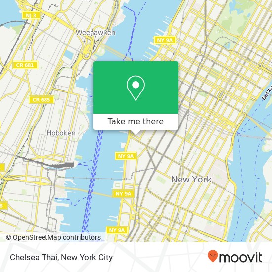 Mapa de Chelsea Thai