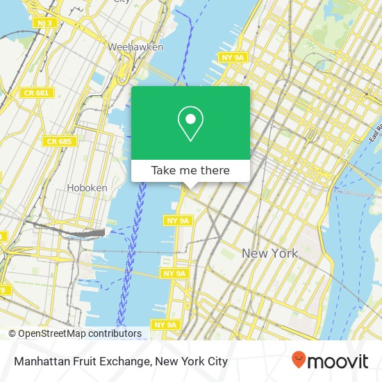 Manhattan Fruit Exchange map