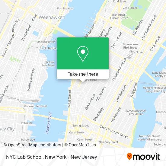 NYC Lab School map