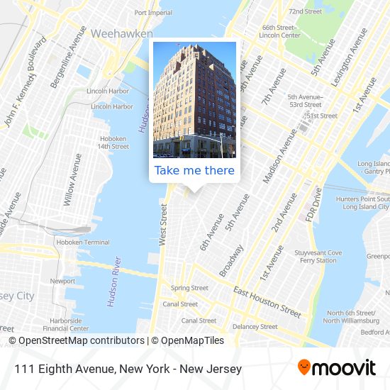 111 Eighth Avenue map