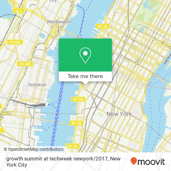 growth summit at techweek newyork / 2017 map