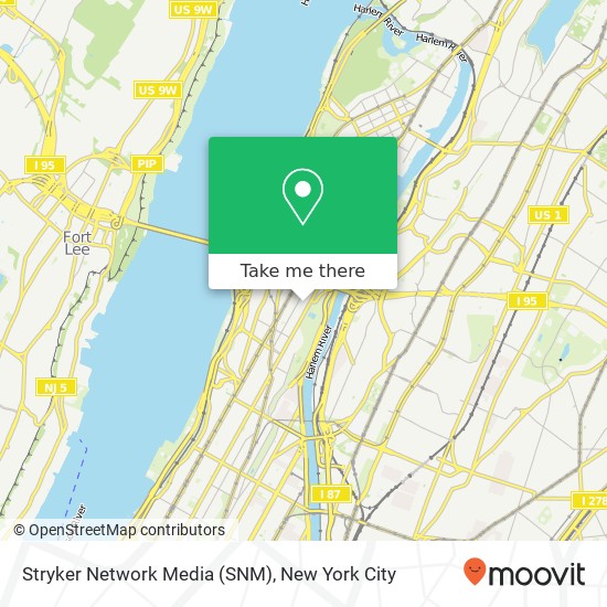 Mapa de Stryker Network Media (SNM)