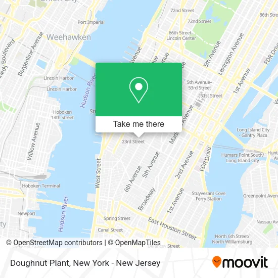 Doughnut Plant map