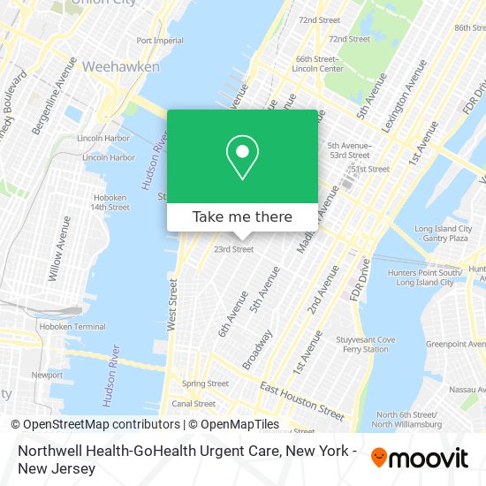 Northwell Health-GoHealth Urgent Care map