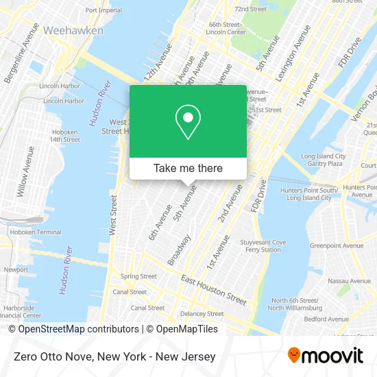 Zero Otto Nove map