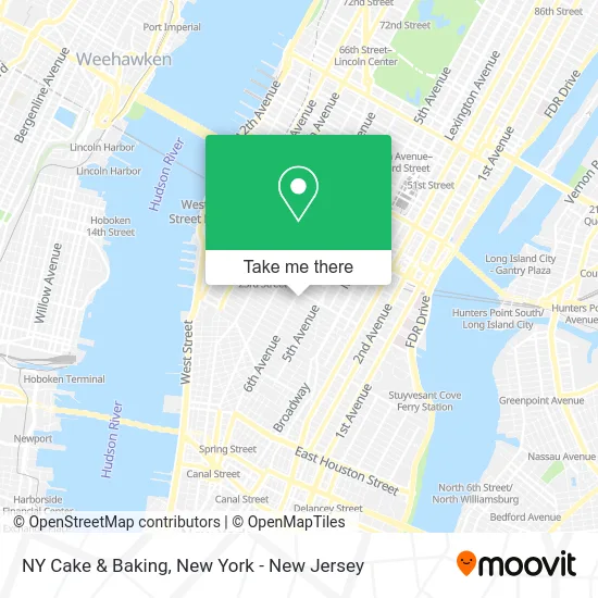 NY Cake & Baking map