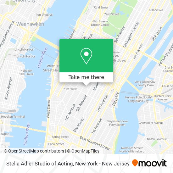 Mapa de Stella Adler Studio of Acting