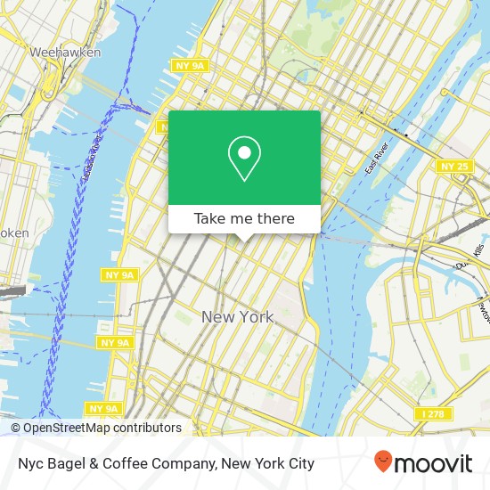 Mapa de Nyc Bagel & Coffee Company