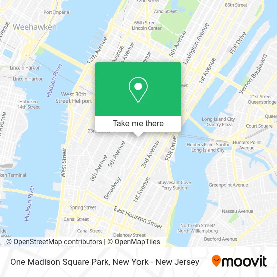 One Madison Square Park map