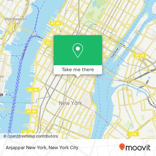 Anjappar New York map