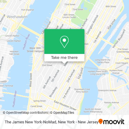 How to to The James New York-NoMad in Manhattan by Subway, Bus or Train?