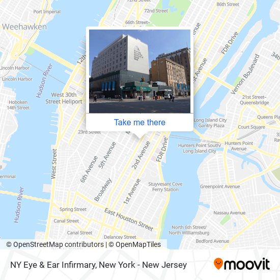NY Eye & Ear Infirmary map