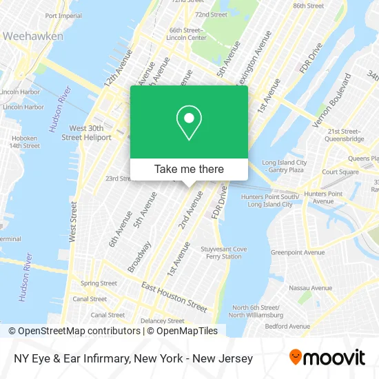 NY Eye & Ear Infirmary map