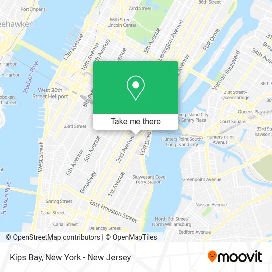 Kips Bay map