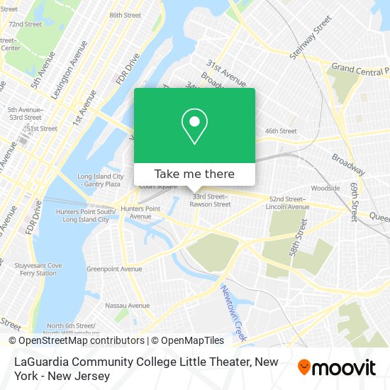 LaGuardia Community College Little Theater map