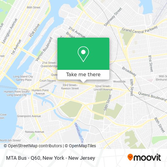 Mapa de MTA Bus - Q60