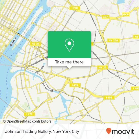 Mapa de Johnson Trading Gallery