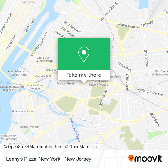 Lenny's Pizza map