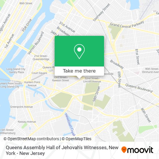 Mapa de Queens Assembly Hall of Jehovah's Witnesses