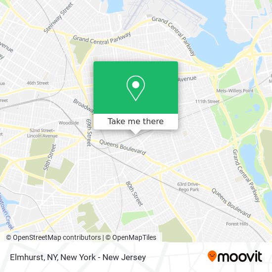 Elmhurst, NY map