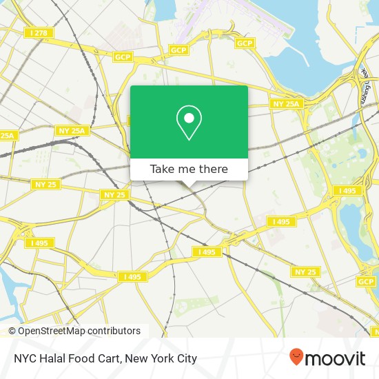 Mapa de NYC Halal Food Cart