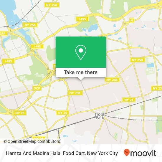 Hamza And Madina Halal Food Cart map