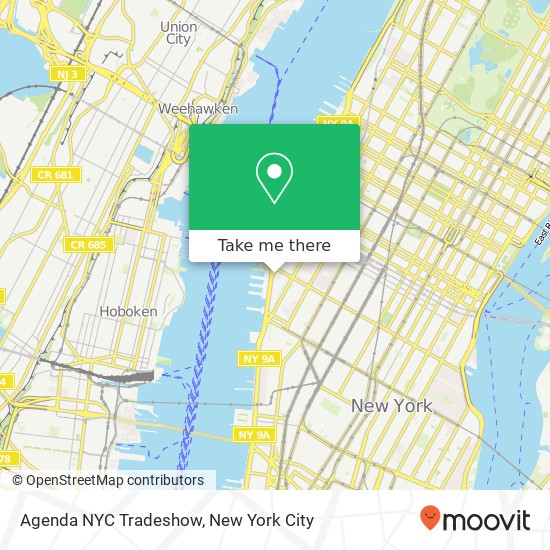 Mapa de Agenda NYC Tradeshow