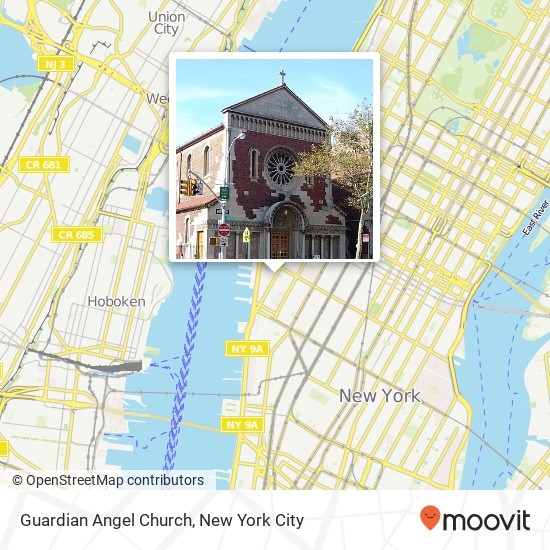 Guardian Angel Church map