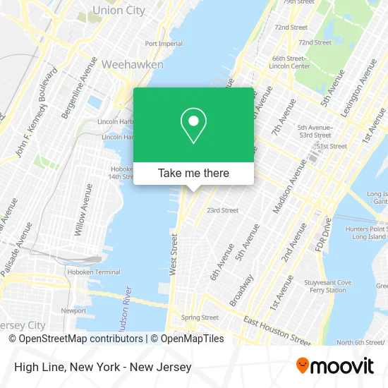High Line map