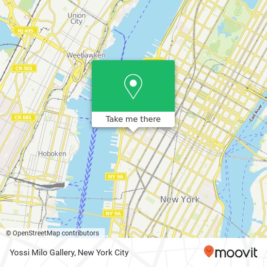 Yossi Milo Gallery map