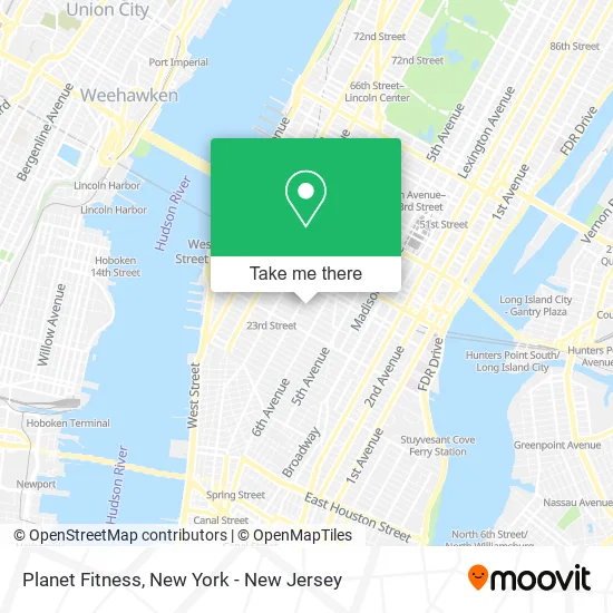 Planet Fitness map