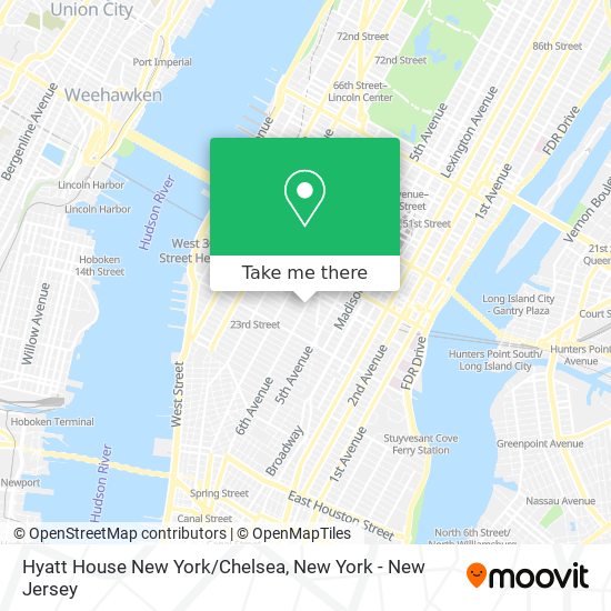 Hyatt House New York/Chelsea map