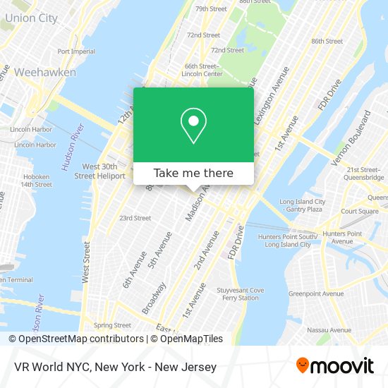 VR World NYC map