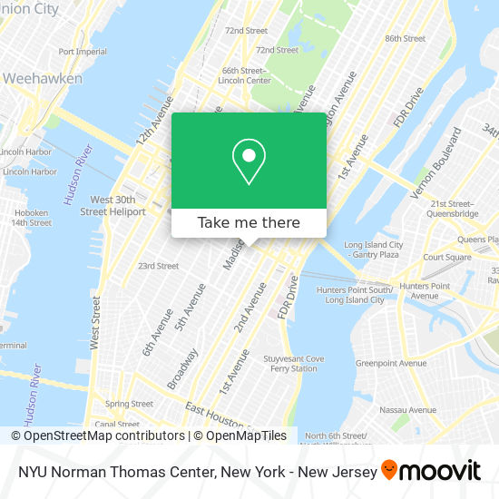 NYU Norman Thomas Center map