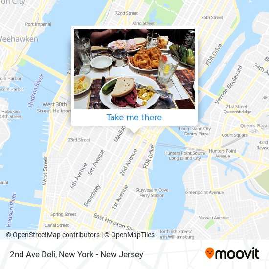 2nd Ave Deli map