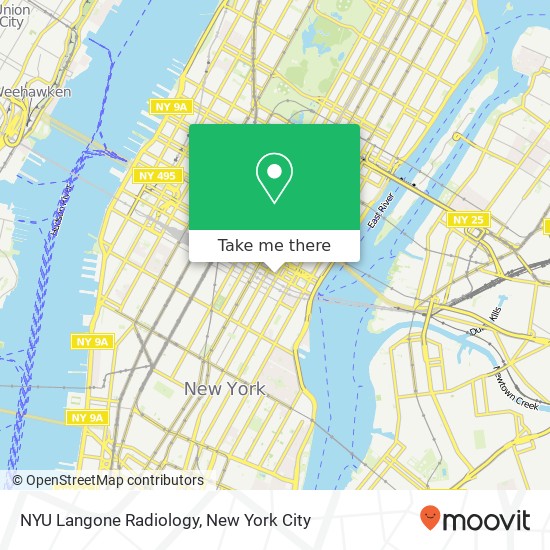 NYU Langone Radiology map