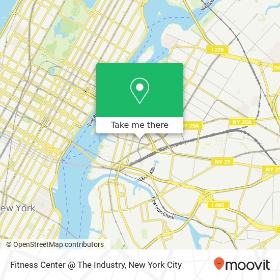 Fitness Center @ The Industry map