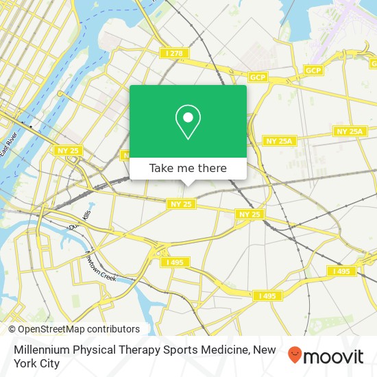 Millennium Physical Therapy Sports Medicine map