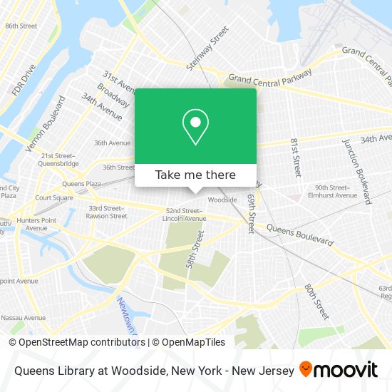 Mapa de Queens Library at Woodside