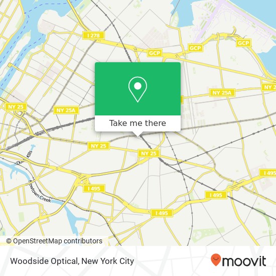 Woodside Optical map