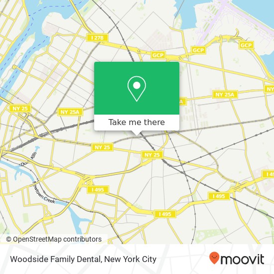 Mapa de Woodside Family Dental