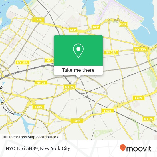 NYC Taxi 5N39 map
