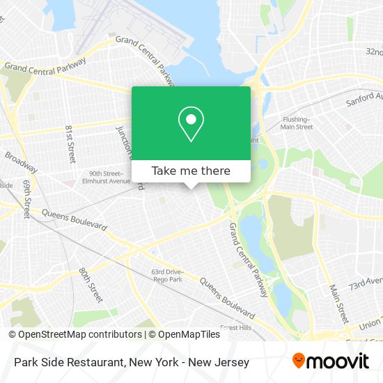 Mapa de Park Side Restaurant
